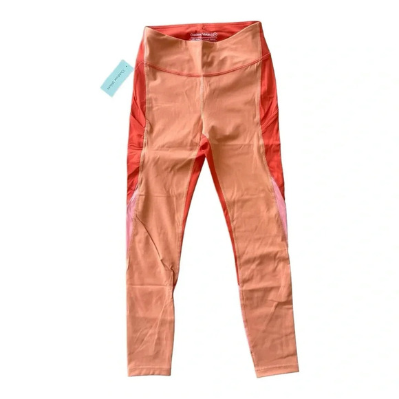 Outdoor Voices 7/8 Leggings Zoom Sunstone Paprika Peach Orange Women’s Sz S NWT - Picture 2 of 15